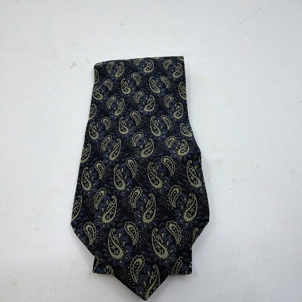 Giorgio Armani Paisley Blue Silk Tie